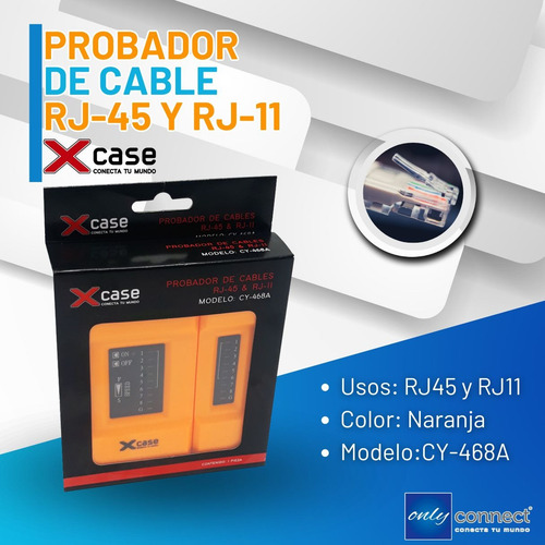 Probador De Cable De Red Rj45 Y Rj11 Xcase