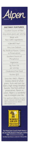 Cereal Alpen Sin Azúcar Añadido 396 Gramos