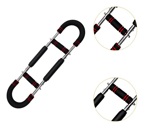 Entrenador De Brazo De Brazo Equipo De Negro Rojo 40 Kg