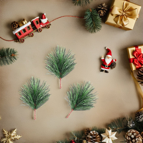 Árbol De Navidad Con Ramas De Pino Con Simulación Navideña,