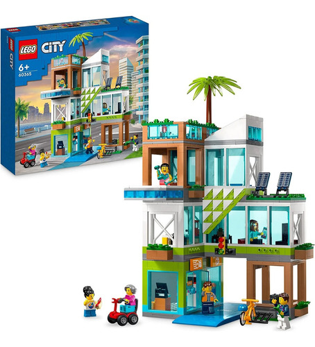 Lego Cidade 60365 City Prédio De Apartamentos Quantidade De Peças 688