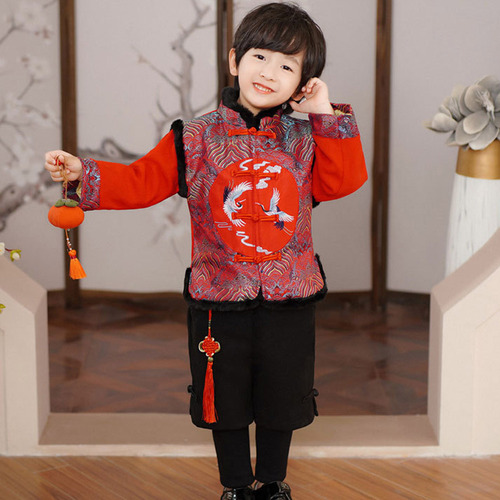 Traje Tang De Año Nuevo Chino Lunar Para Bebés Y Niños, Ropa