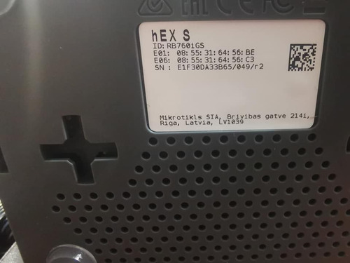 Microtik Hexs Rb7601 Gigabit Ethernet Router