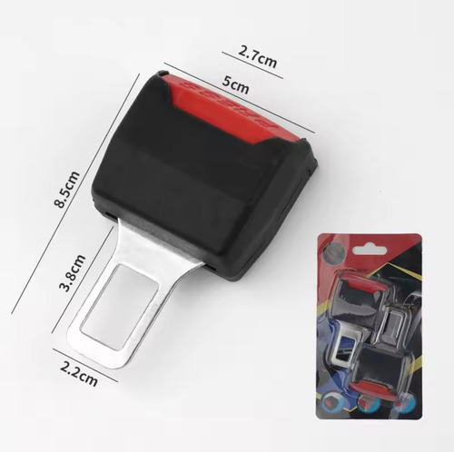 Kit 2 Clip Extensor Cinto Segurança Carro Anula Beep Sonoro