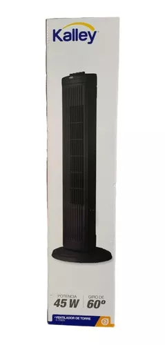 Ventilador Torre Kalley Giro 60° Temporizador 3 Velocidades