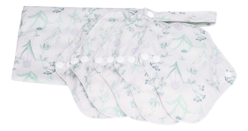 Almohadilla Sanitaria Reutilizable, 5 Unidades, Lavable, Con