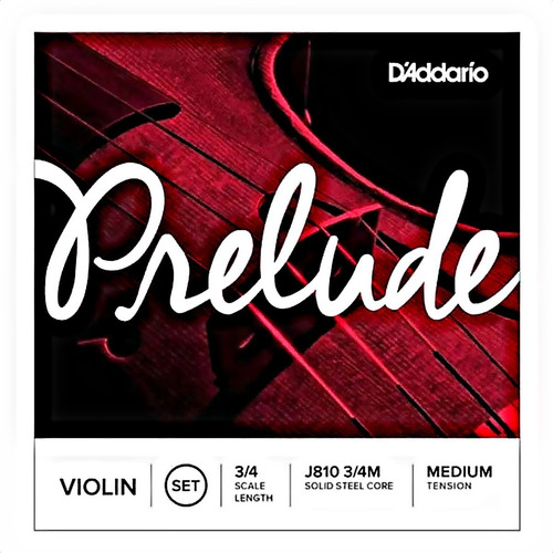 Cuerdas Encordado Para Violin 3/4 Daddario Prelude J810 Med