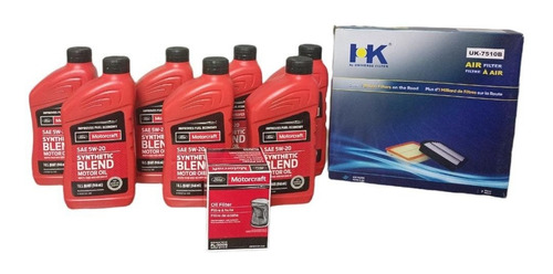 Aceite De Motor 5w20 Motorcraft Kit F150 7 Uni Mas Filtros