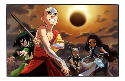 Cuadro De Aang Avatar El Ultimo Maestro Del Aire # 2 Ch