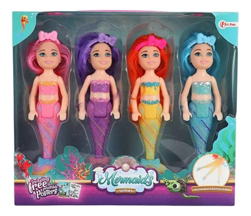 Muñeca Sirena X4 Princesa Caja Nueva Excelente Calidad 