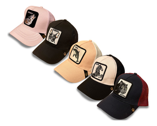  Gorras Estilo Animales French Cock Lonewolf Phanter Messi