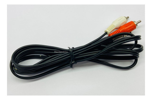 Cabo P10 Estereo Para 2 Rca Com 1,80m