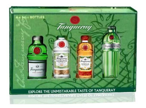 Kit Presente Com 5 Miniatura Tanqueray 50ml