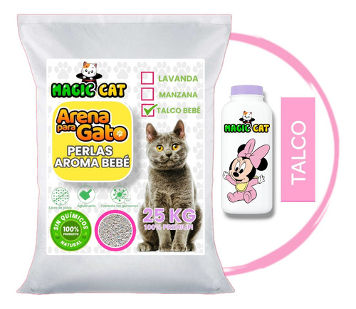 Arena Para Gatos Perlas Bolsa X 25kg