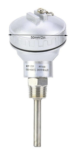Rtd Pt100 Sensor De Temperatura Sonda 12 Npt Rosca Thermoco 