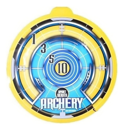 Juguete Arco De Tiro Con Flechas Y Laser 78cm Deportes Color Amarillo