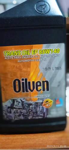 Aceite Automotriz  Engranajes Trans Oil Ep 85w140 Oilven