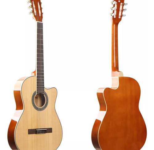 Guitarra Deviser Cutawey Color Natural 40puLG