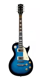 Guitarra Electrica Les Paul Azul Importada Lespaul Custom