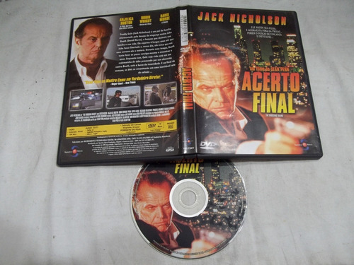 Dvd - Acerto Final - Jack Nicholson