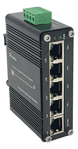Conmutador Ethernet Gigabit Industrial Reforzado De 5 Puerto