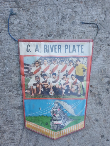 Banderin River Plate Decada Del 60 Locomotora La Millonaria