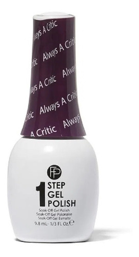 Esmalte En Gel 1 Solo Paso Always A Critic Color Negro