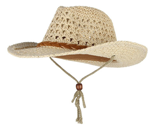 Gorro De Sol Tejido De Ala Ancha Para Hombre, Mujer, Niño Y