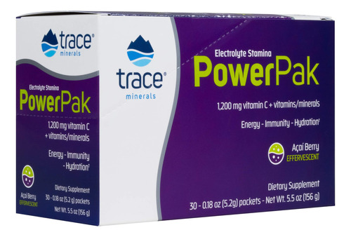 Electrolitos Power Pak Stamina De Trace Minerals Research, E