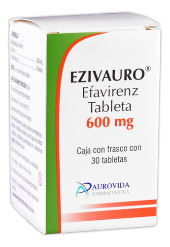 Efavirenz 600 Mg Ezivauro Caja Con 30 Tabletas Aurovida