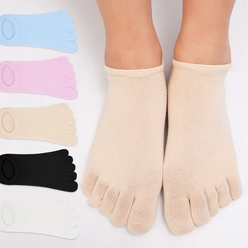 Calcetín Náutico De Cinco Dedos Para Mujer, Invisible, Fino
