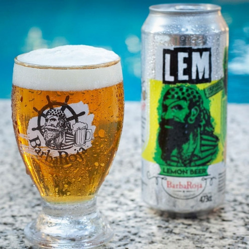 Imagen 4 de 10 de Cerveza Artesanal Barba Roja Lemon Pack X 12 Latas 473ml.