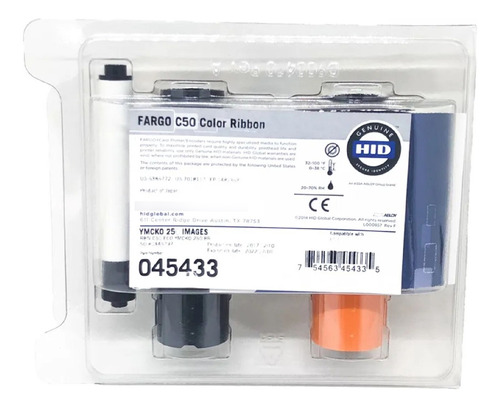 Ribbon Fargo Hid 250 Imagens Para Impressora C50 (45433)