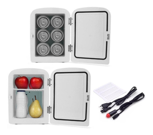 Geladeira Portátil Cooler Térmico Retro Vermelha 4l 12v 110v