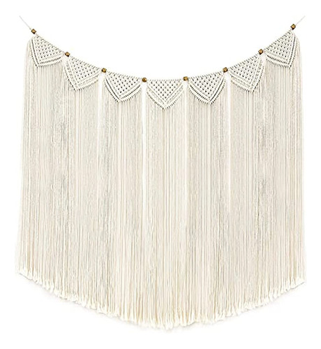 Mkono Large Macrame Wall Hanging Boho Tapiz Cortina Fringe W