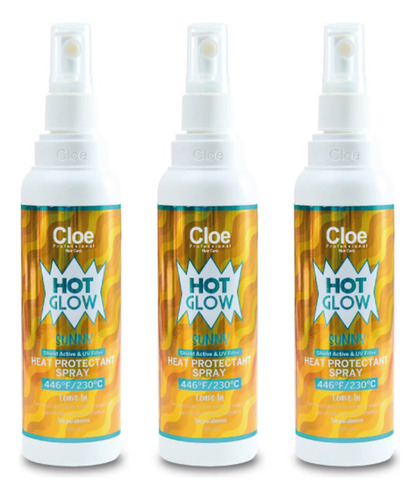 Cloe Hot Glow Sunny Set X3 Protector Térmico 250ml