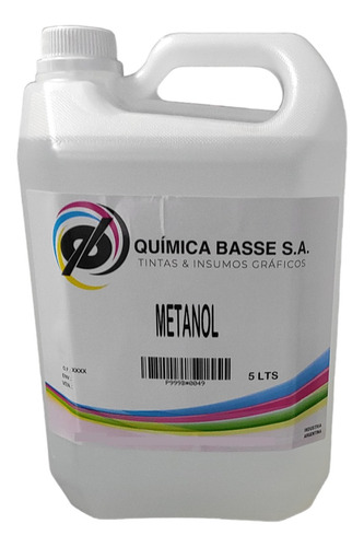 Metanol - Alcohol Metílico Desnaturalizado 98% (x 5 Litros)