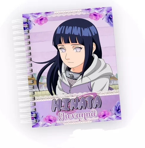 Caderno Anime: Hinata - 1 Matéria - 96 Folhas + Brinde