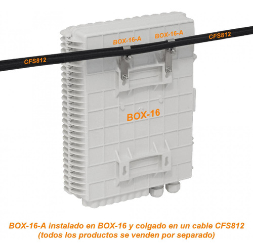Caja Fibra Blanca 16 Rectangular Ip65 Con Llave Clickbox
