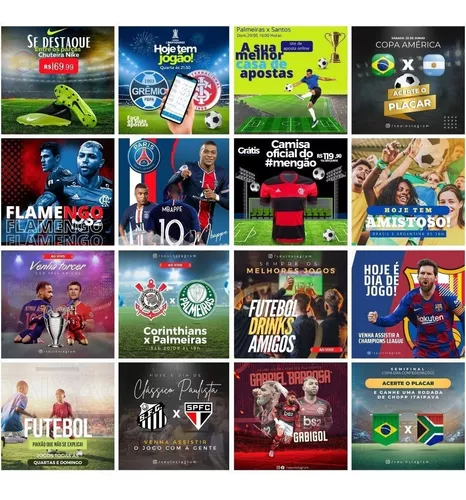 Pack Canva GRÁTIS FUTEBOL - 10 Templates Canva Gratuitos para