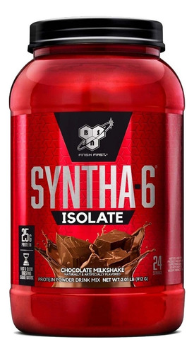 Suplemento en polvo BSN  Syntha-6 Isolate proteína sabor chocolate milkshake en pote de 912g