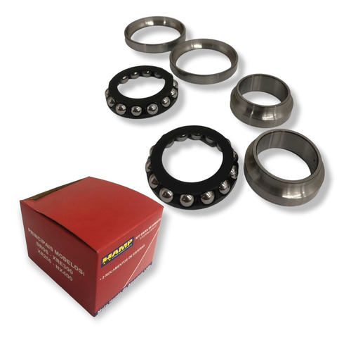 Kit Caixa Direção Hamp Honda Nxr Bros 125-150-160 + Brinde