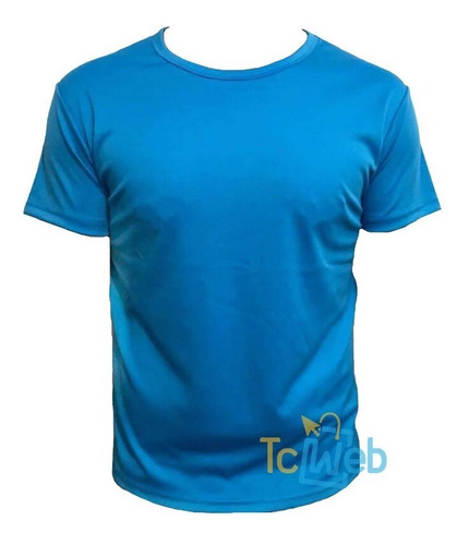 Remera Manga Corta Dri Fit Gym Camiseta Hombre Color Azul  