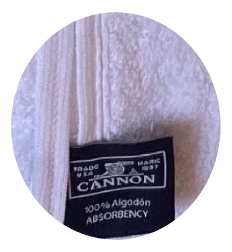 Imagen 2 de 10 de Toallon Cannon Hotelero Xl 90x150 Cm ALG 100% 520 Gr