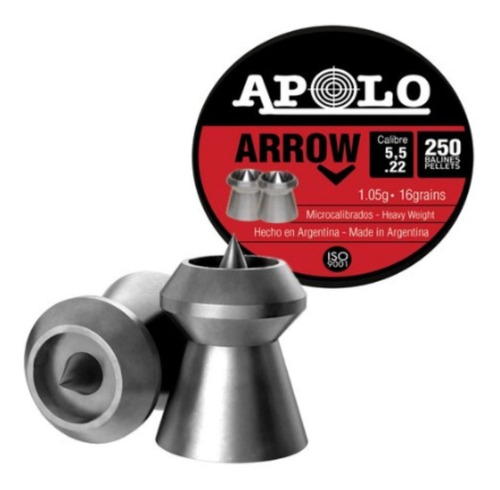 Chumbos Apolo Arrow Expander 5,5 Microcalibrados 16 Grains