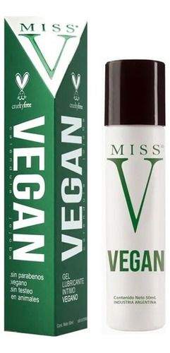 Gel Intimo Lubricante Con Jojoba Miss V Vegan 50ml Vegano