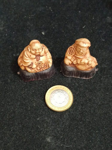 Netzuque 7 Antiguas Figuras Japonesas Pasta Imitación Marfil (Usado)