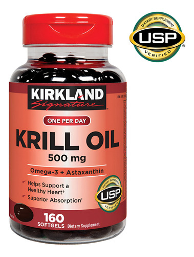 Kirkland Krill Oil 500mg 160 Softgels