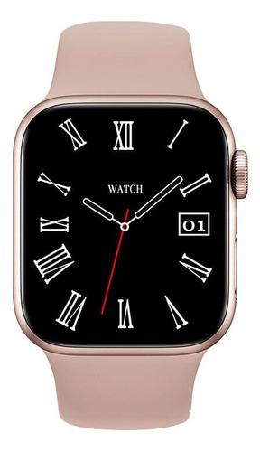 Smartwatch X8 Max Pro Borda Infinita Amoled Ai Voz Bluetooth Caixa Rosa