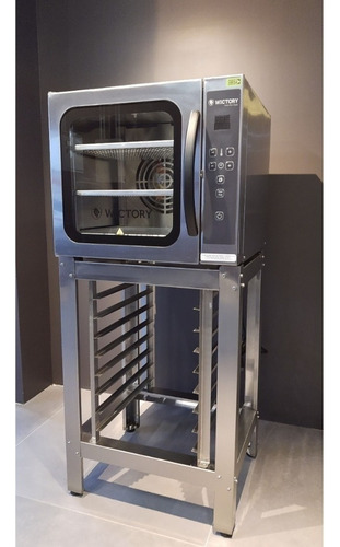 Forno Turbo Convecção Com Vapor Pedra Refratária Wictory 220v